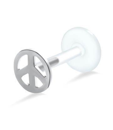 Peace Shaped Labret Push-in LA-109